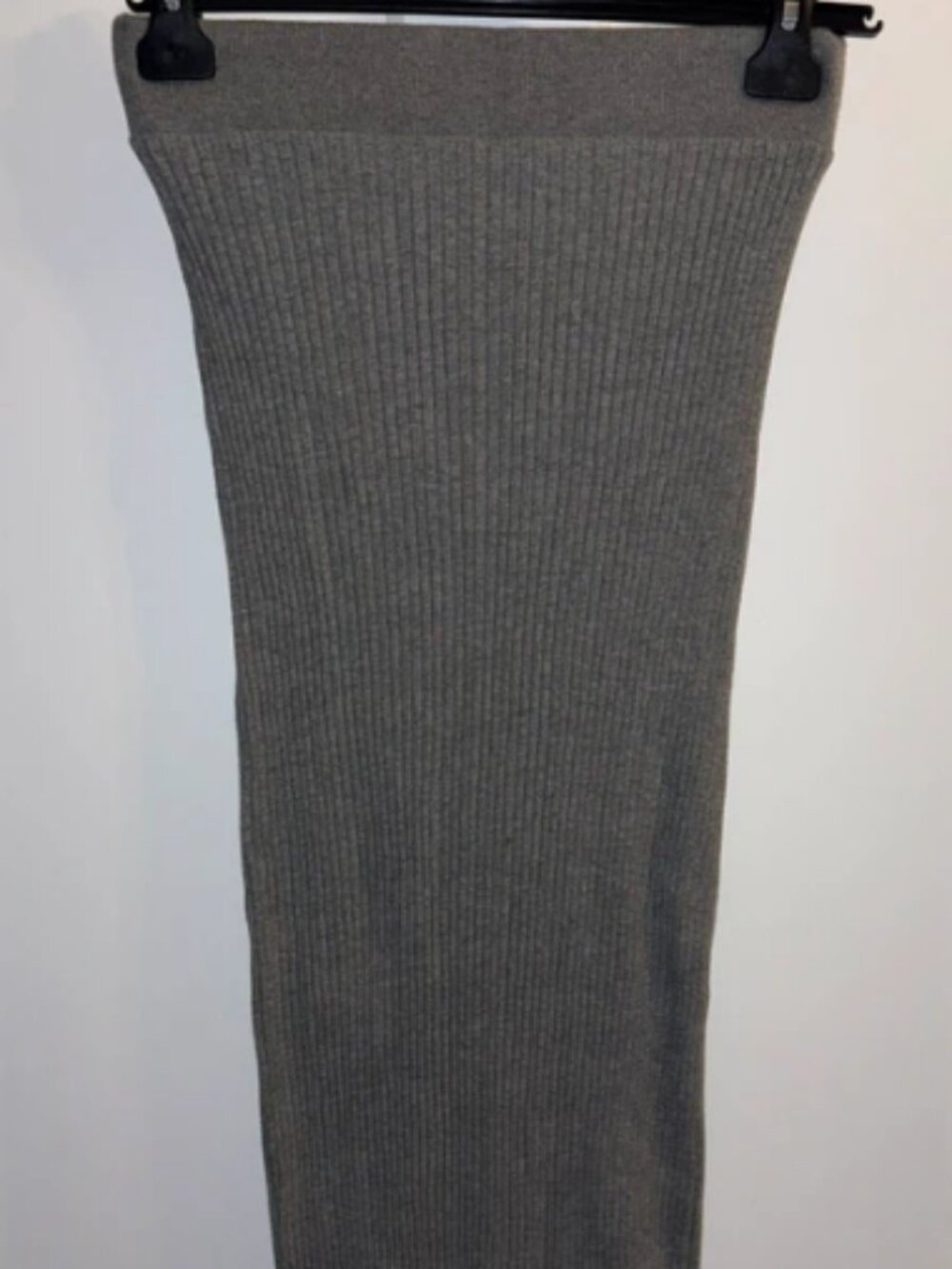 ZARA Grey Knitted Long Skirt